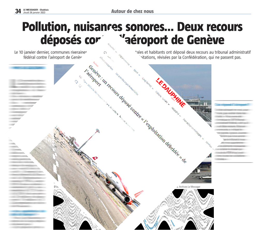 Lire la suite à propos de l’article Recours contre l’exploitation de l’aéroport de Genève